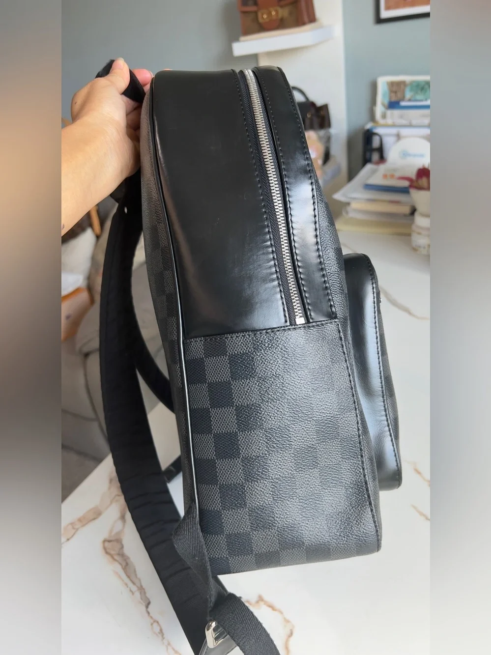 Authentic Louis Vuitton Josh Backpack Damier Graphite